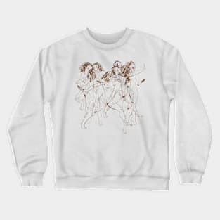 Six Women sketches dance Crewneck Sweatshirt